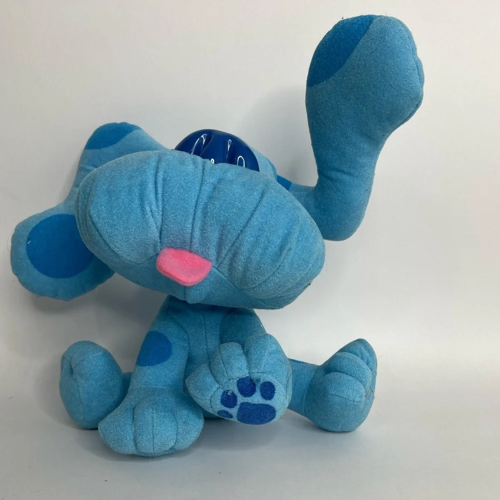 Vintage 1997 Blues Clues Pose-A-Blue 8” Tyco Plush Viacom Nickelodeon 90s - Picture 2 of 9